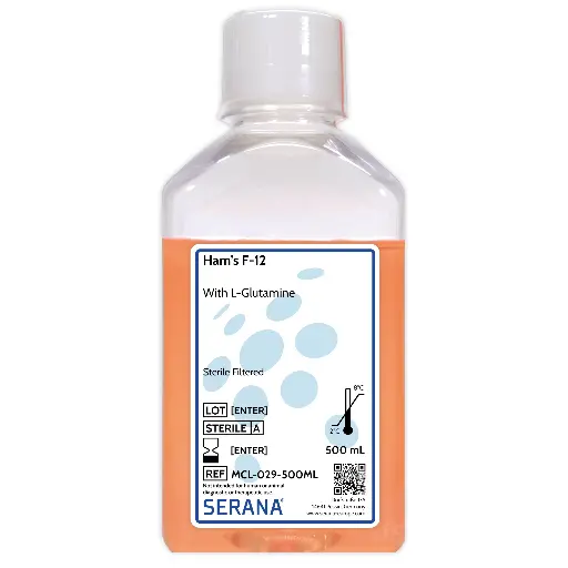 [MCL-029-500ML] Ham's F-12, Sterile Filtered, 500 ml