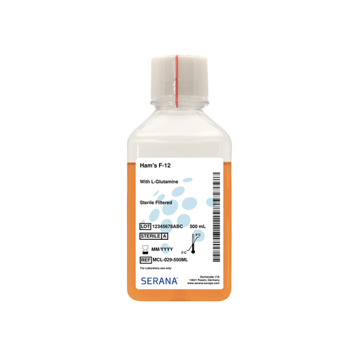 [MCL-029-500ML] Ham's F-12, Sterile Filtered, 500 ml