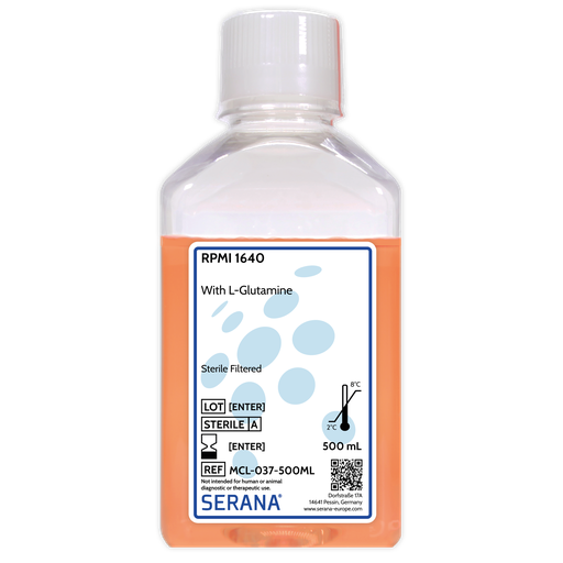 [MCL-037-500ML] RPMI 1640, Sterile Filtered, 500 ml