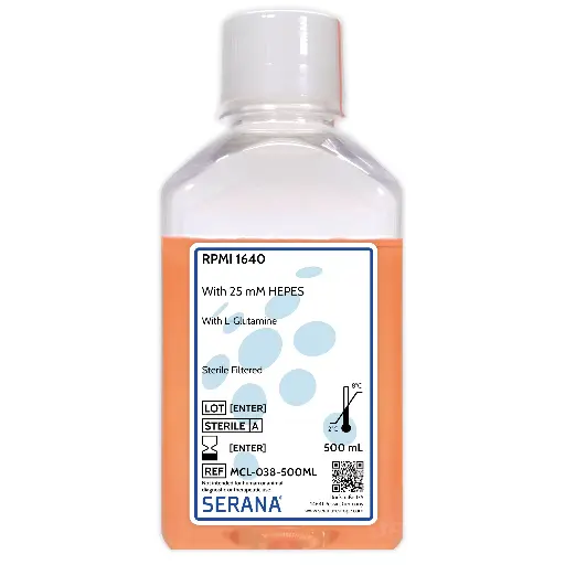 [MCL-038-500ML] RPMI 1640, Sterile Filtered, 500 ml