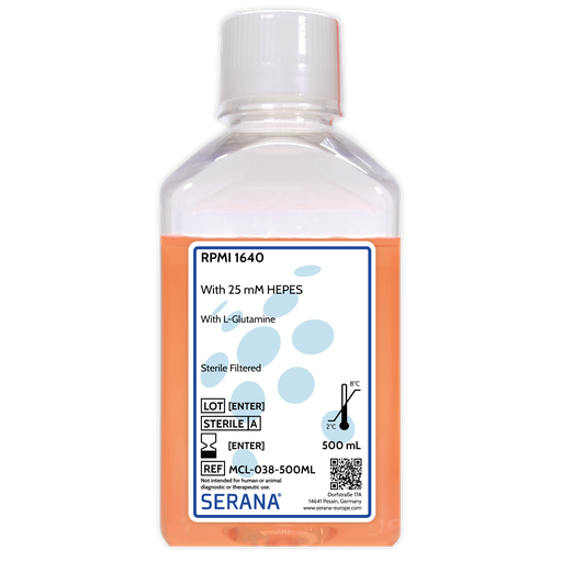 [MCL-038-500ML] RPMI 1640, Sterile Filtered, 500 ml
