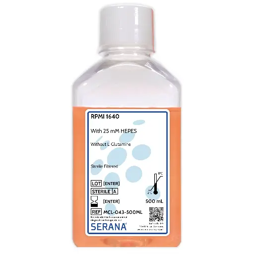 [MCL-043-500ML] RPMI 1640, Sterile Filtered, 500 ml