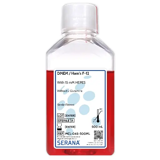 [MCL-048-500ML] DMEM / Ham's F-12, Sterile Filtered, 500 ml