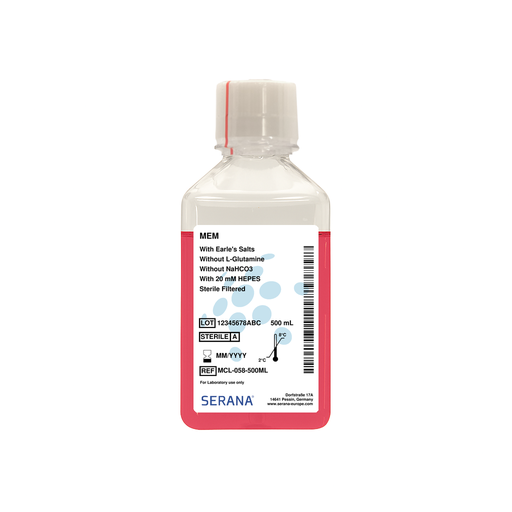 [MCL-058-500ML] Minimal Essential Medium (MEM), Sterile Filtered, 500 ml