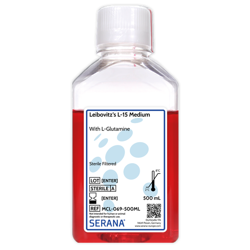 [MCL-069-500ML] Leibovitz's L-15 Medium, Sterile Filtered, 500 ml