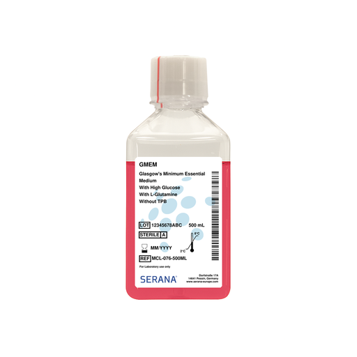 [MCL-076-500ML] Glasgow's Minimum Essential Medium (GMEM), Sterile Filtered, 500 ml