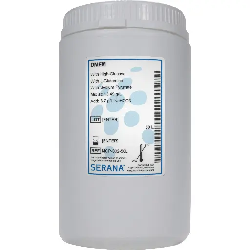 [MCP-002-50L] Dulbecco's Modified Eagle's Media (DMEM), Powder, makes 50 L