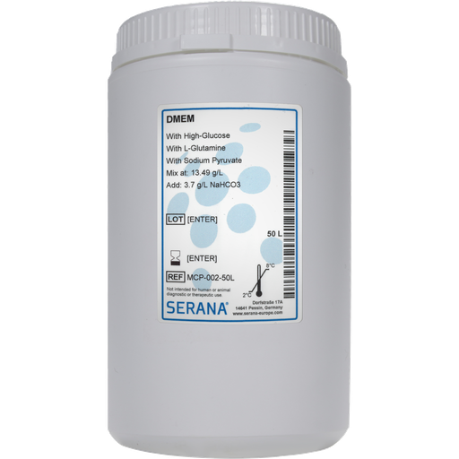 [MCP-002-50L] Dulbecco's Modified Eagle's Media (DMEM), Powder, makes 50 L