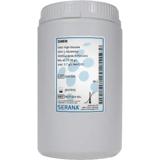 [MCP-004-50L] Dulbecco's Modified Eagle's Media (DMEM), Powder, makes 50 L