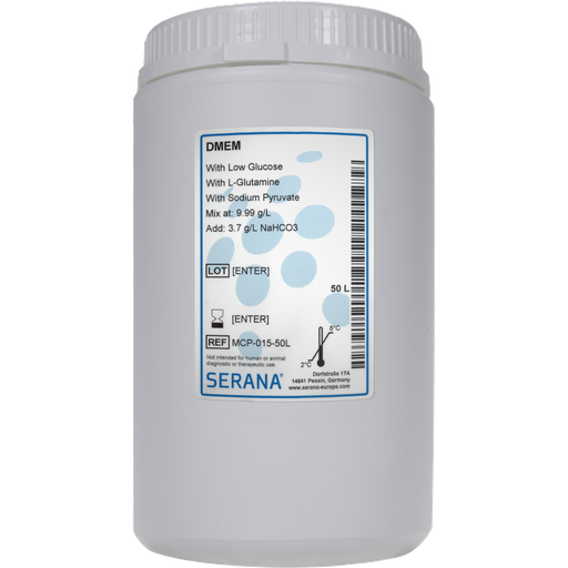 [MCP-015-50L] Dulbecco's Modified Eagle's Media (DMEM), Powder, makes 50 L