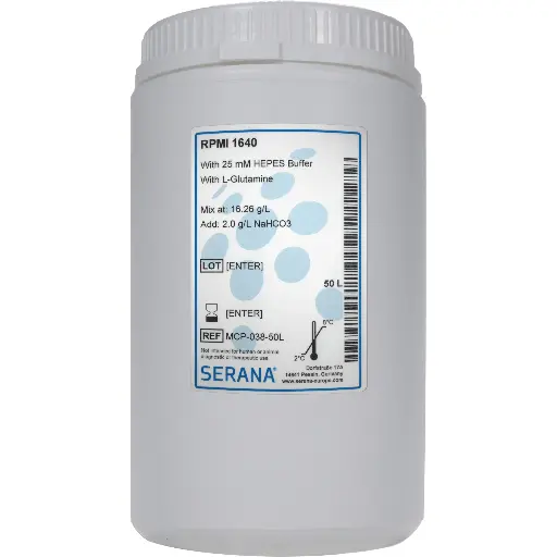 [MCP-038-50L] RPMI 1640, Powder, makes 50 L