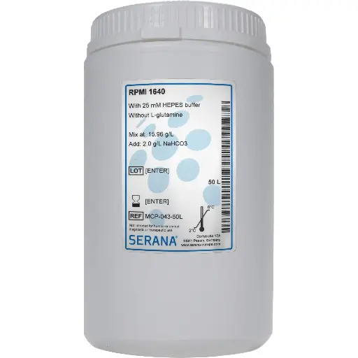 [MCP-043-50L] RPMI 1640, Powder, makes 50 L