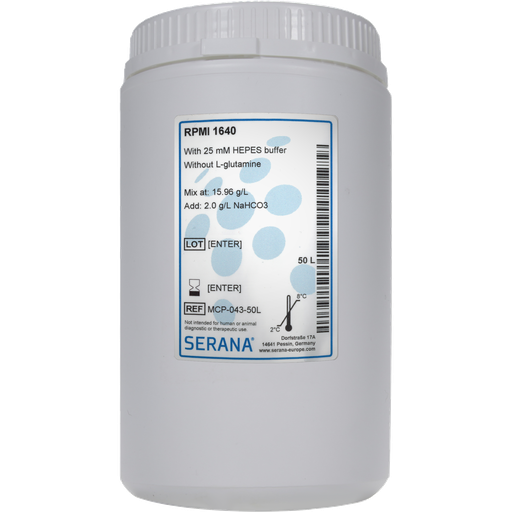 [MCP-043-50L] RPMI 1640, Powder, makes 50 L