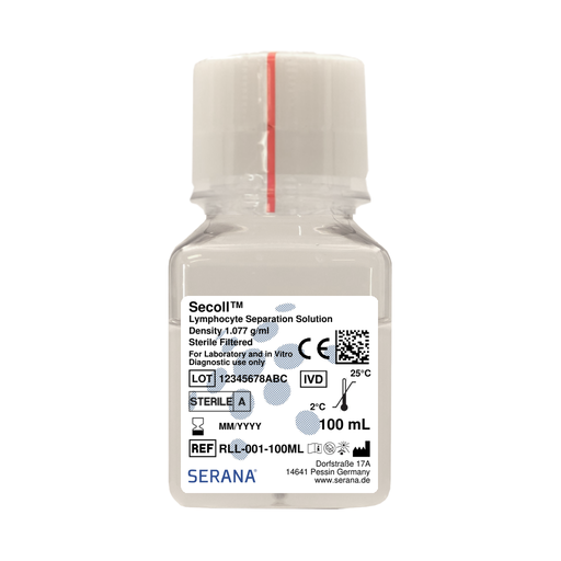 [RLL-001-100ML] Secoll™ Lymphocyte Separation Media, Sterile Filtered, 100 ml
