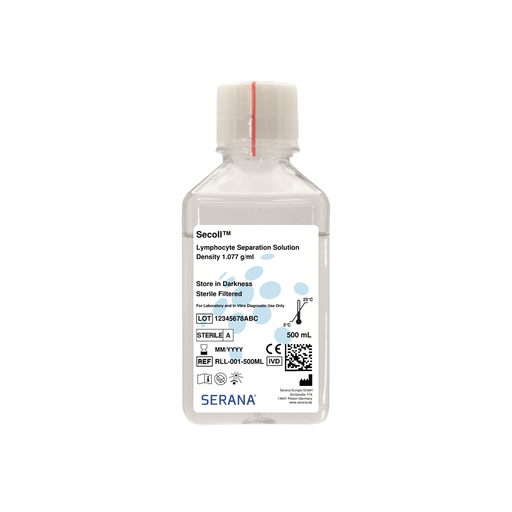 [RLL-001-500ML] Secoll™ Lymphocyte Separation Media, Sterile Filtered, 500 ml