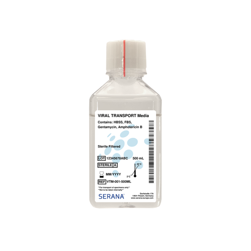 [VTM-001-500ML] Viral Transport Media, Sterile Filtered, 500 ml