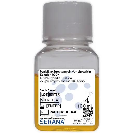 [RAL-008-100ML] Penicilin Streptomycin Amphotericin (100X), Sterile Filtered, 100 ml