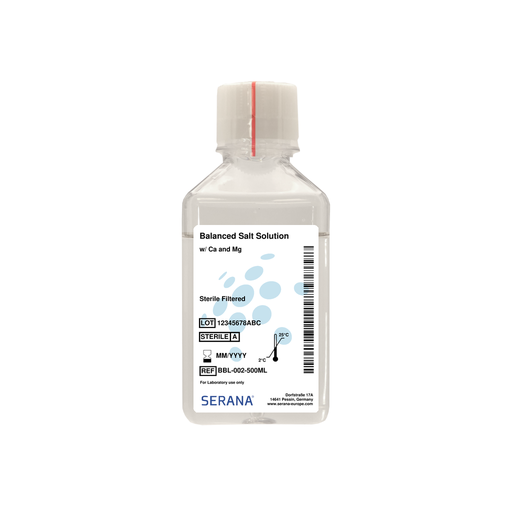 [BBL-002-500ML] Balanced Salt Solution, Sterile Filtered, 500 ml