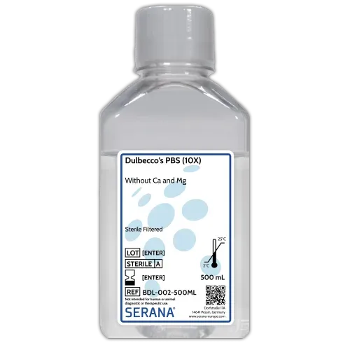 [BDL-002-500ML] Dulbecco's PBS (10X), Sterile Filtered, 500 ml