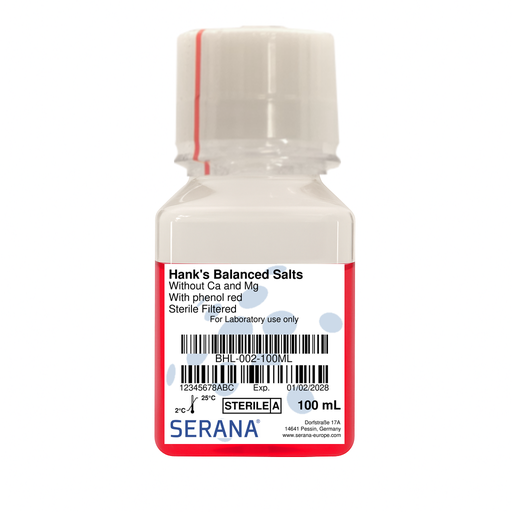 [BHL-002-100ML] Hank's Balanced Salts Solution, Sterile Filtered, 100 ml