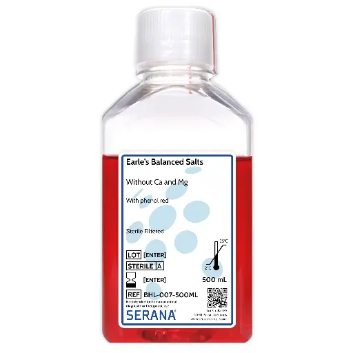 [BHL-007-500ML] Earle's Balanced Salts Solution, Sterile Filtered, 500 ml