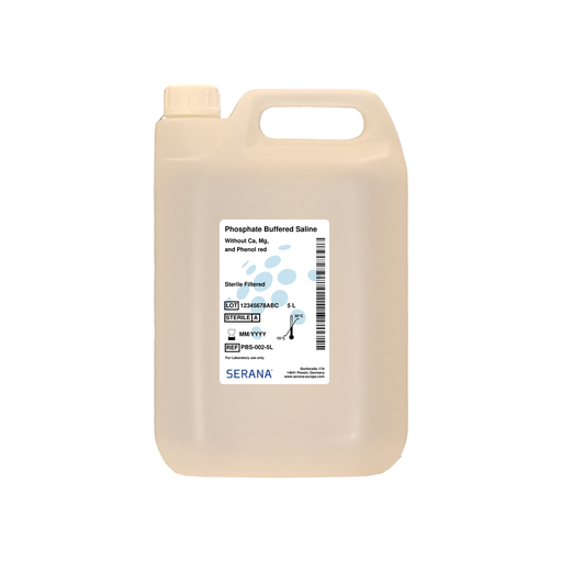 [PBS-002-5L] Phosphate Buffered Saline(10X), Low Endotoxin, Sterile filtered, 5 L