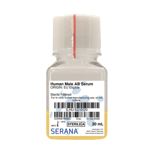 [S-HU-EU-0120] Human Serum, Sterile Filtered, 20 ml