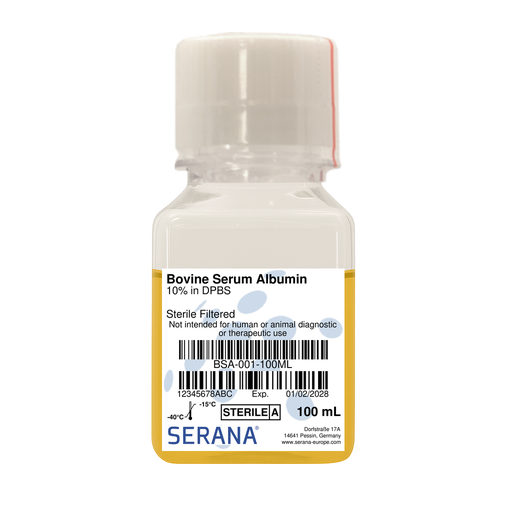 [BSA-001-100ML] Bovine Serum Albumin Solution 10% in DPBS, 100 ml 