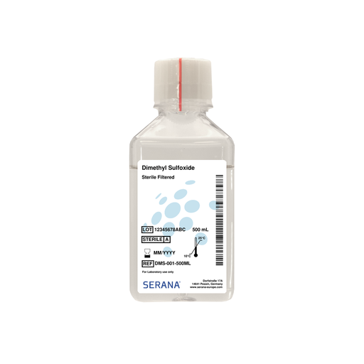 [DMS-001-500ML] Dimethyl Sulfoxide, Sterile Filtered, 500 ml
