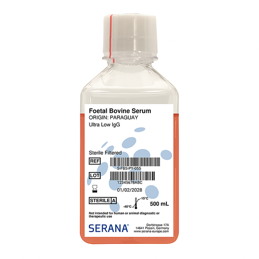 [S-FBS-PY-055] Fetal Bovine Serum, Paraguay, Ultra Low IgG, 500 ml